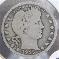 1915-D Liberty Head Quarter.