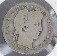 1916-D Liberty Head Quarter.