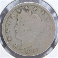 1908 Liberty Head Nickel.