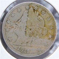 1911 Liberty Head Nickel.
