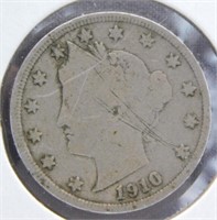 1910 Liberty Head Nickel.