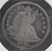 1839-O Half Dime, No Drapery.