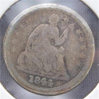 1844 Half Dime.