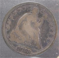 1858 Half Dime.