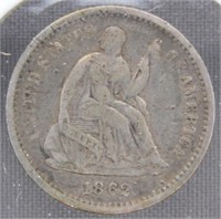 1862 Half Dime.