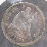 1867 Half Dime.