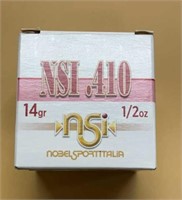 NSI .410 ammunition - 25 Rounds - 14gr - 1/2 oz