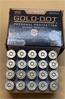 45 Auto- Ammunition- 230GR Speer Gold Dot -