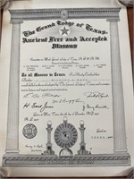 $$$ 1958 The Grand Lodge of Texas