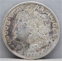 1921 Morgan Silver Dollar.