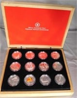 (12) 2013 Royal Canadian Mint Silver Coin set.