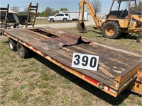 Equipment trailer, dual tandem 8ft by 18w by 5ft
