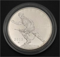2012-W Infantry Soldier Proof Silver Dollar