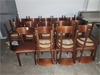 Wooden frame chairs