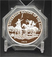 1975 Sovereign Nation of The Kaw Proof Coin