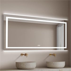 LED Bathroom Mirror 71x32in w/ Bluetooth