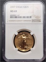 2007 $25 Gold Eagle MS69