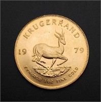 1979 Gold Krugerrand - 1 Ounce Fine Gold