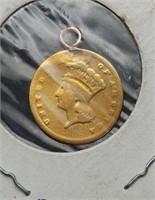 1867 $1 Gold Coin