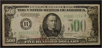 1934 A Series $500 Federal Reserve Note