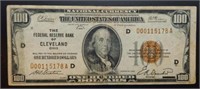 1929 $100 National Currency