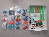 BAG OF ASSORTED BARBIE SHOES & BOOTS: