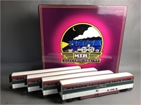 MTH O-gauge 4 car Scale Superliner set - Amtrak No