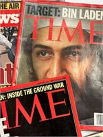 Major Events Magazines Time Newsweek Bin Ladin 911
