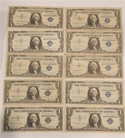 10 - 1957 $1 Silver Certificates