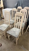 6 Wood & Upholstered Chairs