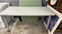 Office Table Has A Sight Bend But Sturdy 60" Long