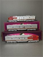 MTH O-scale Santa Fe - E-8 ABA Diesel Engine Set -