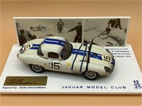 Bob Grossman Signed 1963 Jaguar E-Type Diecast