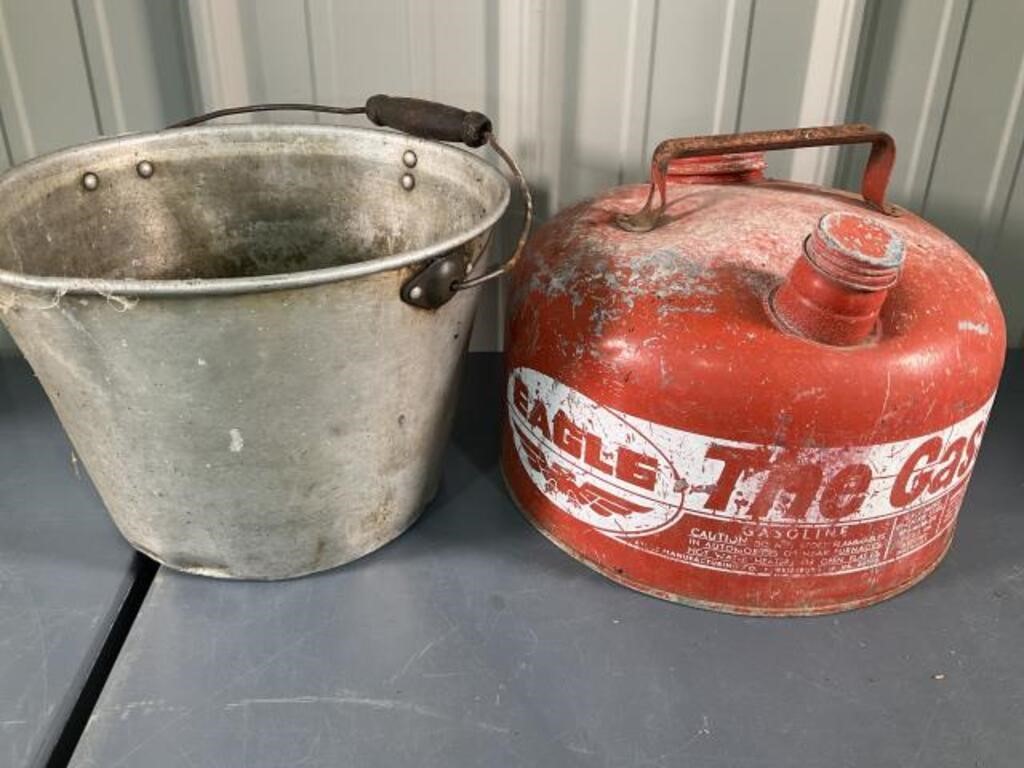 Metal Gas Can, Metal pail