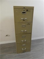 4 Drawer Metal File Cabinet 18" X 19.5" X 52.5" H