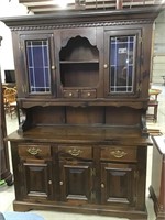 Heywood Wakefield Pine Wood China Cabinet