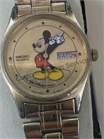 vintage Walt Disney, Seiko, Mickey Mouse, watch