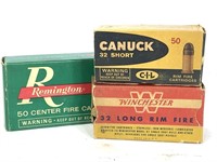 Vintage 32 Cal. Ammo Lot - Remington Winchester