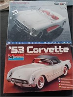 53 & 57 corvette model kits