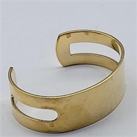AVEDON SIGNED STERLING SILVER GOLD TONE CUFF