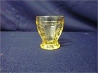 VINTAGE YELLOW DEPRESSION GLASS CUP