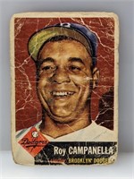 1953 Topps #27 Roy Campanella Dodgers HOF (poor)