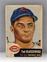 1953 Topps #162 Ted Kluszewski Cincinnati Reds HOF
