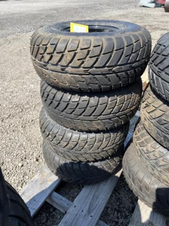 Set of 4 UTV Tires & Rims 20x7x8