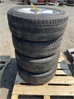 Set of 4 Mustang Rims & Tires 235/60/18