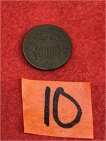 Shield Two Cent Coin, 1864 – Civil War Era