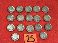Buffalo Head Five Cent Coins