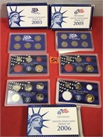 2003, 2005 and 2006 Proof Sets