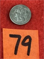 Three Cent Nickel, 1865