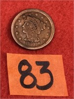 Liberty Head One Cent Coin, 1851